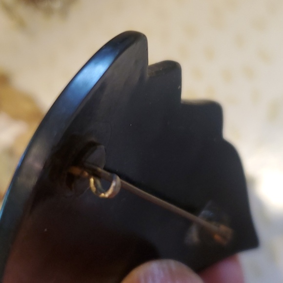 Art Deco Celluloid Pin antique vintage - Picture 4 of 4